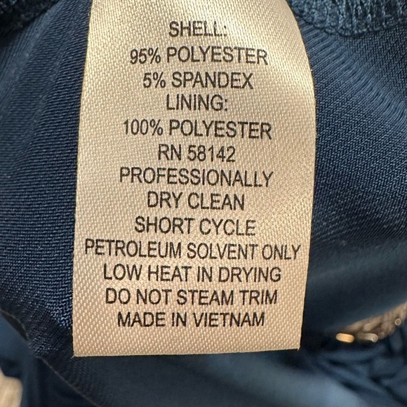 London Times Blue Beaded Halter Cocktail Dress Women’s Sz 10 - Picture 6 of 9